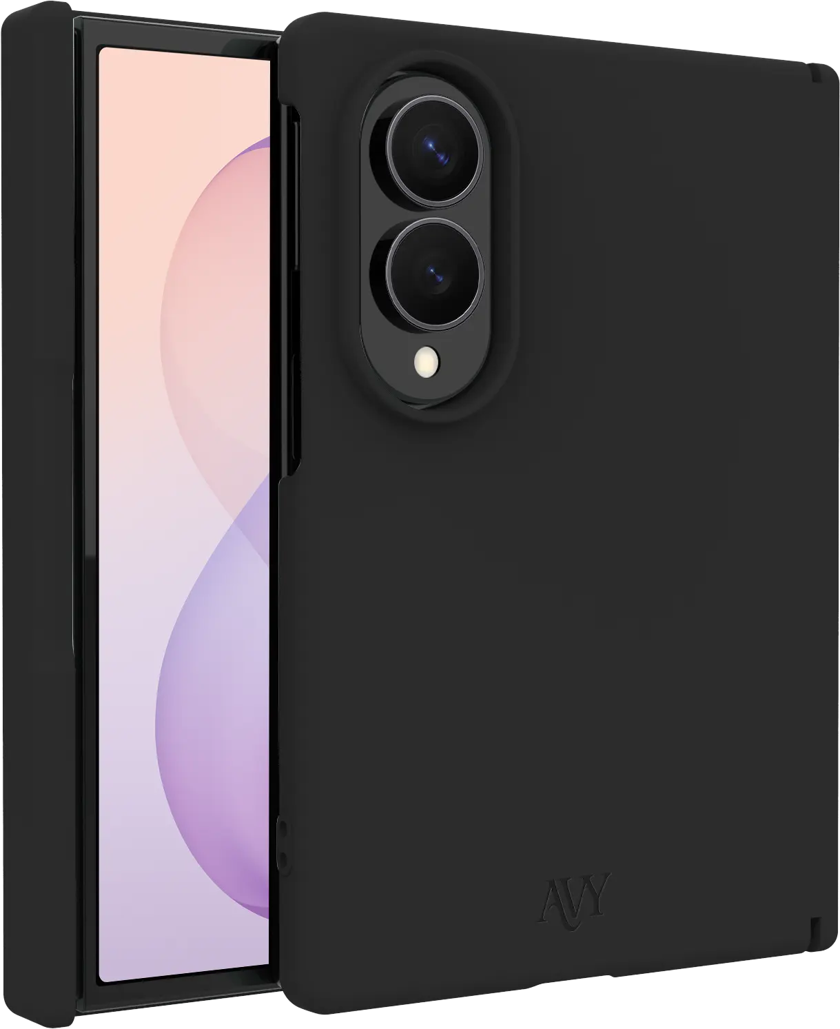 AVY Samsung Galaxy Z Fold 8 Hoesje Liquid Silicone met MagSafe Zwart afbeelding 1