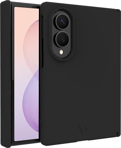 AVY Samsung Galaxy Z Fold 8 Hoesje Liquid Silicone met MagSafe Zwart afbeelding 1