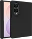 AVY Samsung Galaxy Z Fold 8 Hoesje Liquid Silicone met MagSafe Zwart afbeelding 1