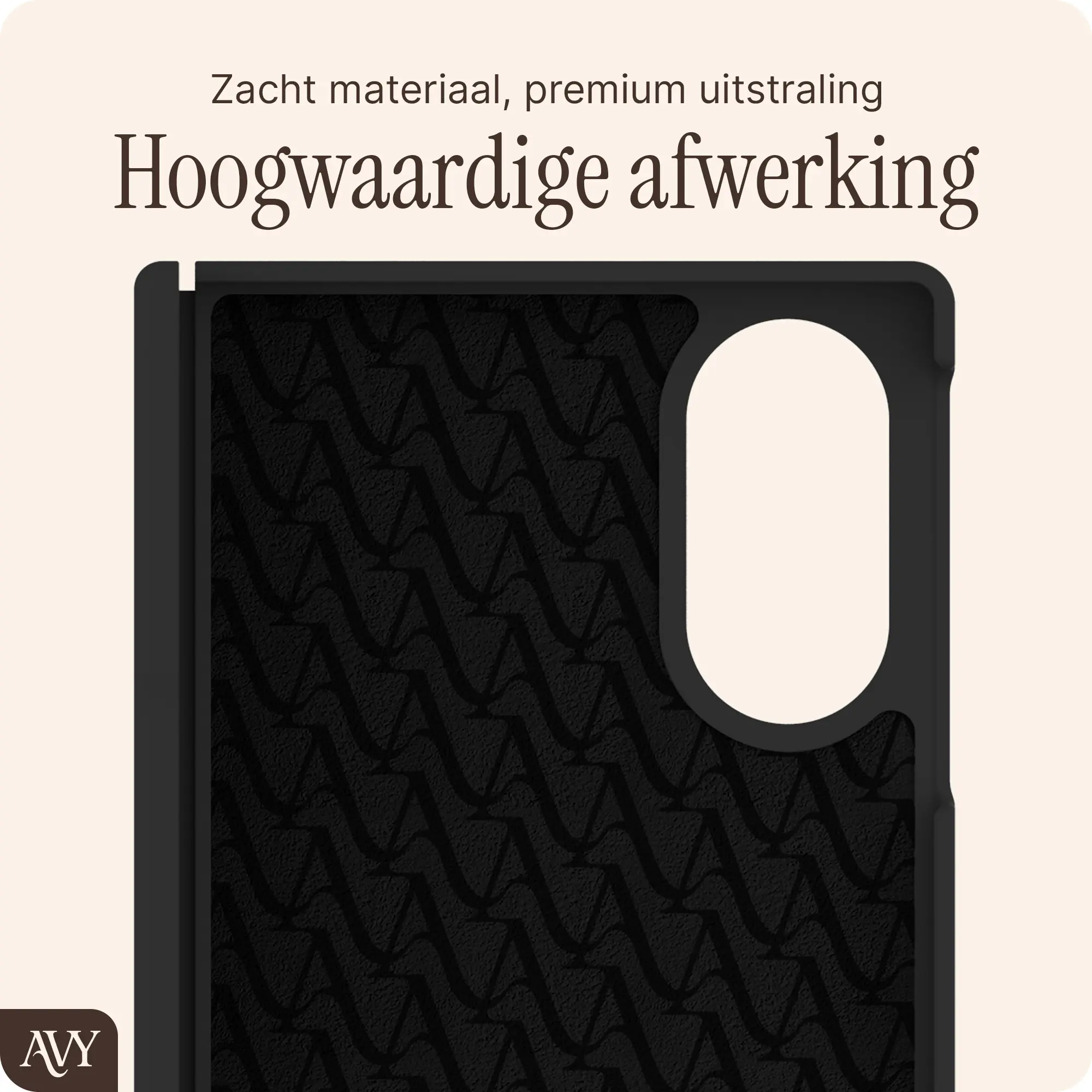 AVY Samsung Galaxy Z Fold 8 Hoesje Liquid Silicone met MagSafe Zwart afbeelding 9
