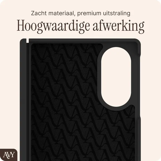 AVY Samsung Galaxy Z Fold 8 Hoesje Liquid Silicone met MagSafe Zwart afbeelding 9