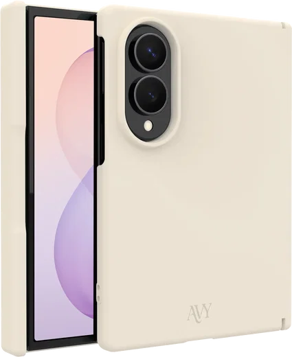 AVY Samsung Galaxy Z Fold 8 Hoesje Liquid Silicone met MagSafe Beige afbeelding 1