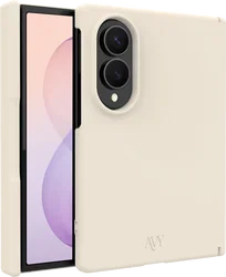 AVY Samsung Galaxy Z Fold 8 Hoesje Liquid Silicone met MagSafe Beige afbeelding