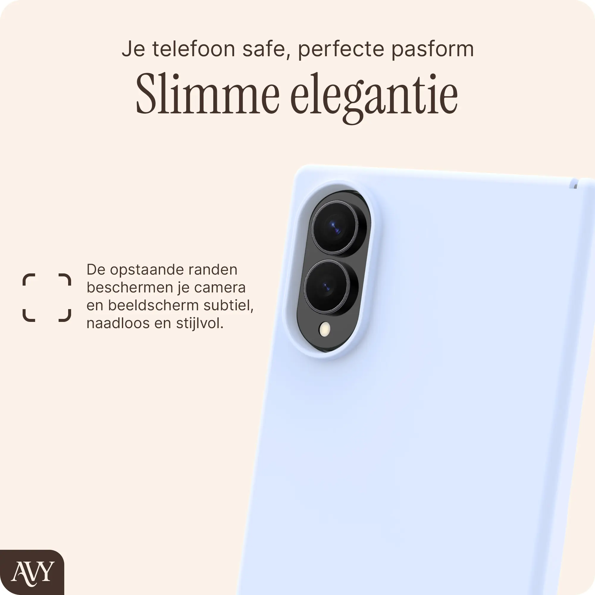 AVY Samsung Galaxy Z Fold 8 Hoesje Liquid Silicone met MagSafe Blauw afbeelding 7
