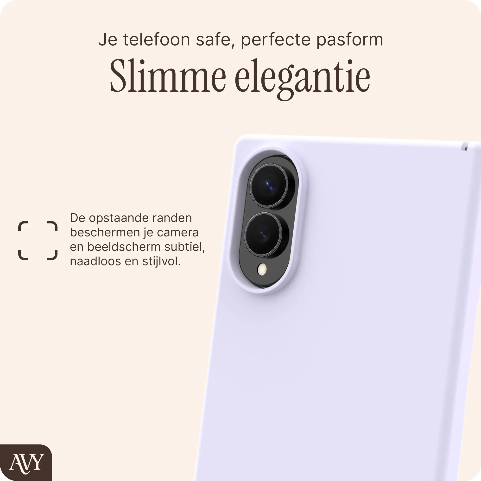 AVY Samsung Galaxy Z Fold 8 Hoesje Liquid Silicone met MagSafe Paars afbeelding 8