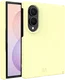 AVY Samsung Galaxy Z Fold 8 Hoesje Liquid Silicone met MagSafe Butter Yellow