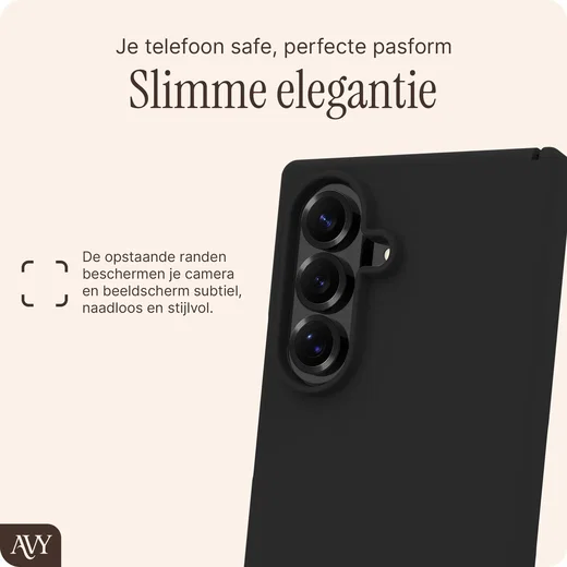 AVY Samsung Galaxy Z Fold 8 Ultra Hoesje Liquid Silicone MagSafe Zwart afbeelding 8