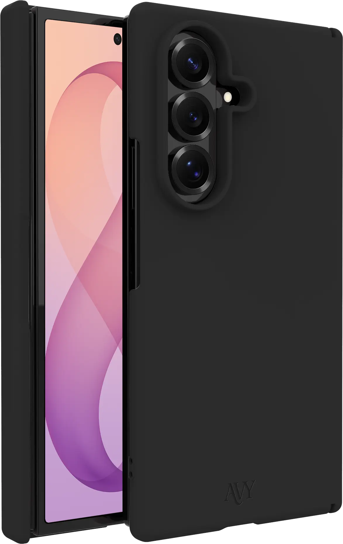 AVY Samsung Galaxy Z Fold 8 Ultra Hoesje Liquid Silicone MagSafe Zwart afbeelding 1