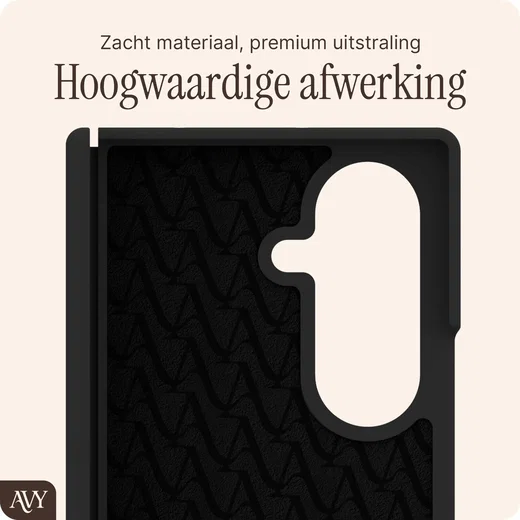 AVY Samsung Galaxy Z Fold 8 Ultra Hoesje Liquid Silicone MagSafe Zwart afbeelding 9