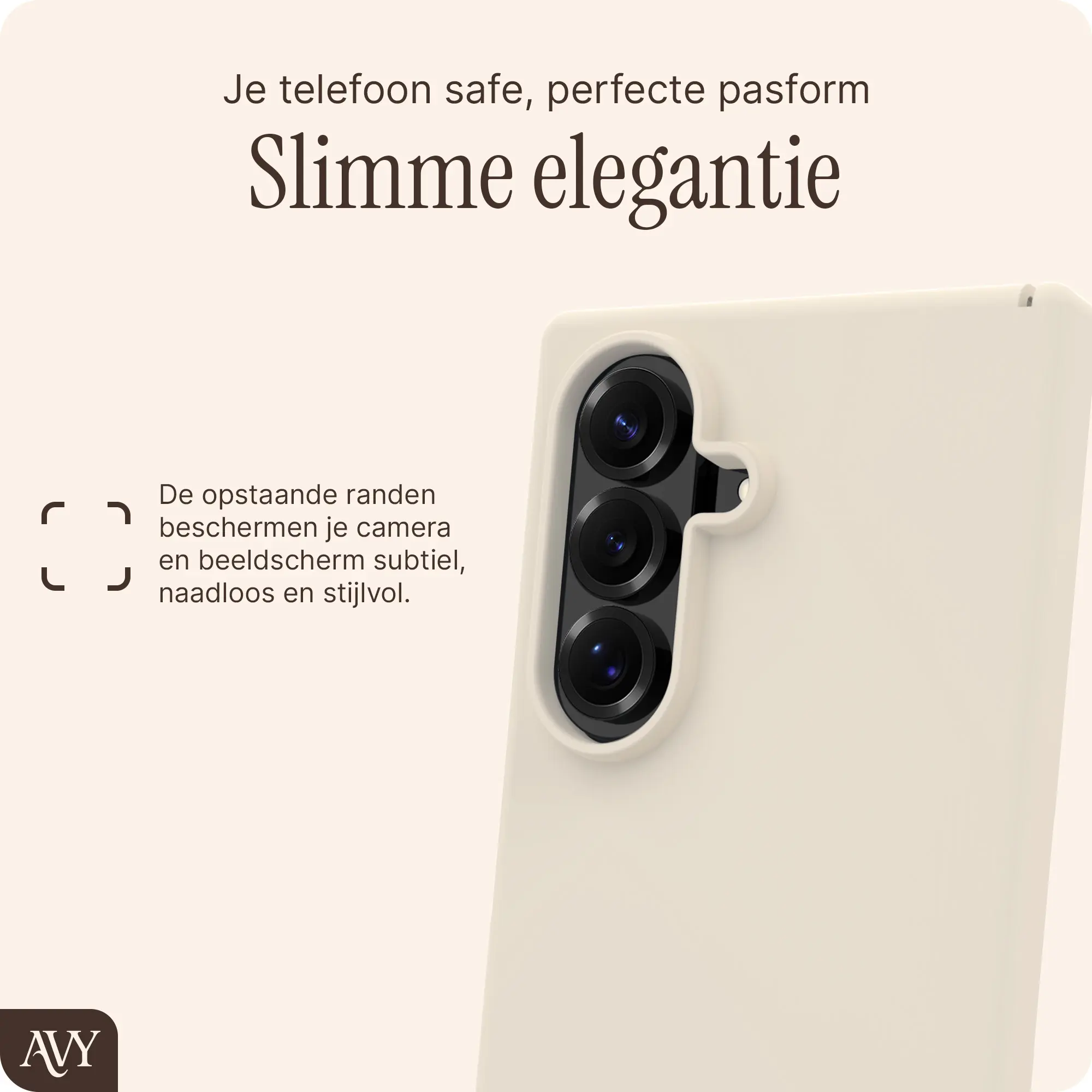AVY Samsung Galaxy Z Fold 8 Ultra Hoesje Liquid Silicone MagSafe Beige afbeelding 8