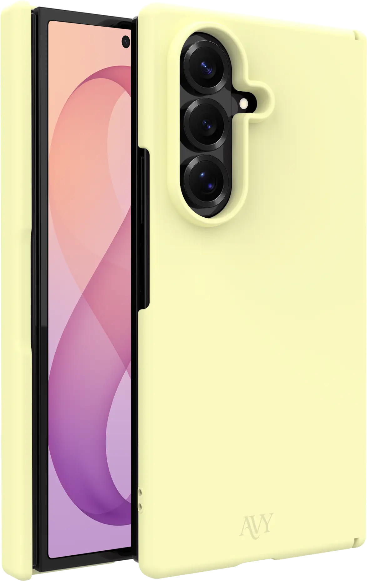 AVY Samsung Galaxy Z Fold 8 Ultra Hoesje Liquid Silicone MagSafe Butter Yellow afbeelding 1
