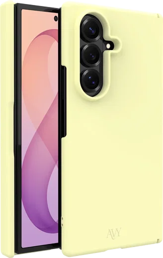 AVY Samsung Galaxy Z Fold 8 Ultra Hoesje Liquid Silicone MagSafe Butter Yellow afbeelding 1