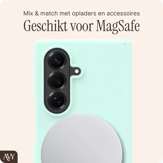 AVY Samsung Galaxy Z Fold 8 Ultra Hoesje Liquid Silicone MagSafe Matcha afbeelding 7