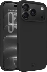 AVY Apple iPhone 18 Pro Hoesje Liquid Silicone met MagSafe Zwart afbeelding