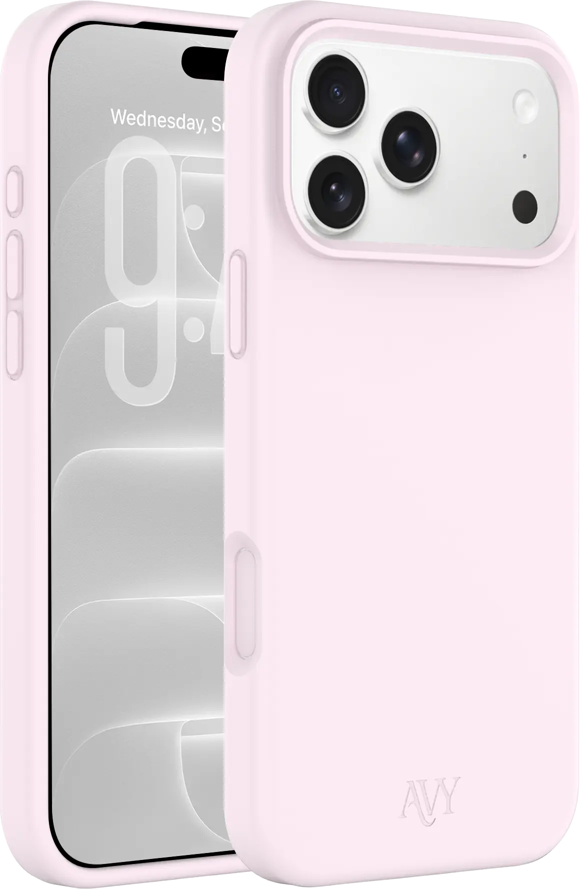AVY Apple iPhone 18 Pro Hoesje Liquid Silicone met MagSafe Roze afbeelding 1