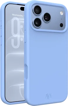 AVY Apple iPhone 18 Pro Hoesje Liquid Silicone met MagSafe Blauw