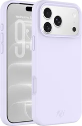 AVY Apple iPhone 18 Pro Hoesje Liquid Silicone met MagSafe Paars afbeelding