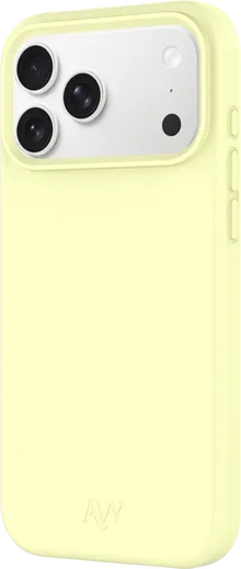 AVY Apple iPhone 18 Pro Hoesje Liquid Silicone met MagSafe Butter Yellow afbeelding 13
