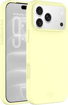 AVY Apple iPhone 18 Pro Hoesje Liquid Silicone met MagSafe Butter Yellow