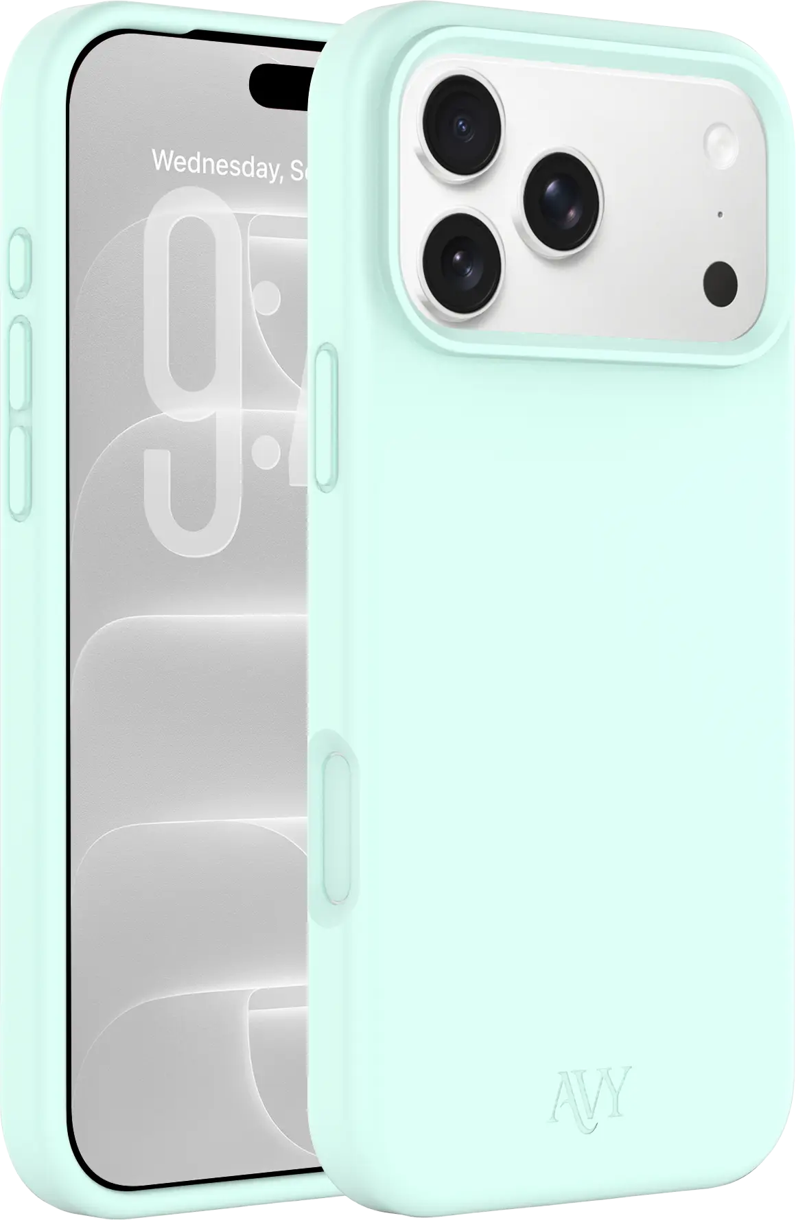 AVY Apple iPhone 18 Pro Hoesje Liquid Silicone met MagSafe Matcha afbeelding 1