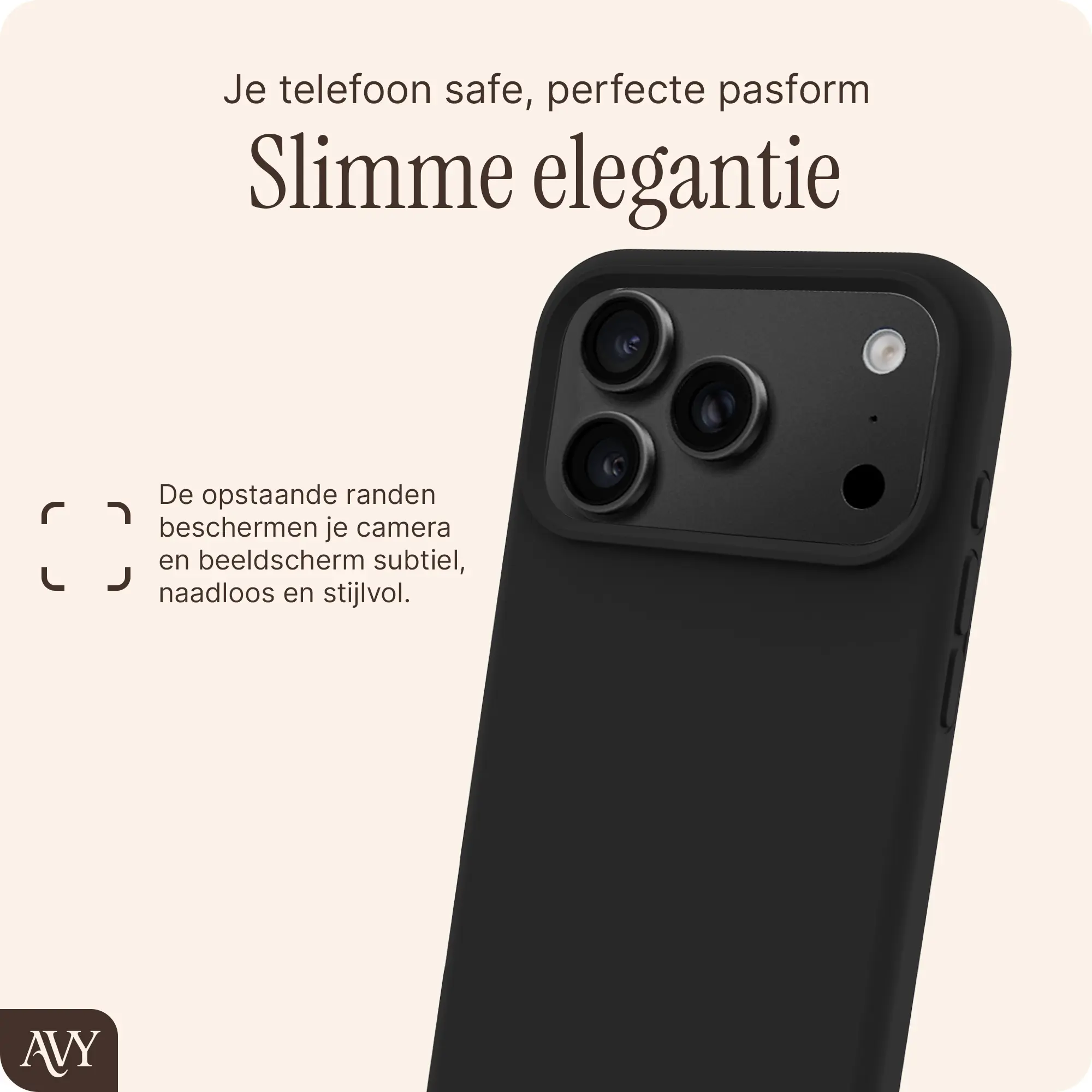 AVY Apple iPhone 18 Pro Max Hoesje Liquid Silicone met MagSafe Zwart afbeelding 9