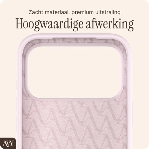 AVY Apple iPhone 18 Pro Max Hoesje Liquid Silicone met MagSafe Roze afbeelding 10