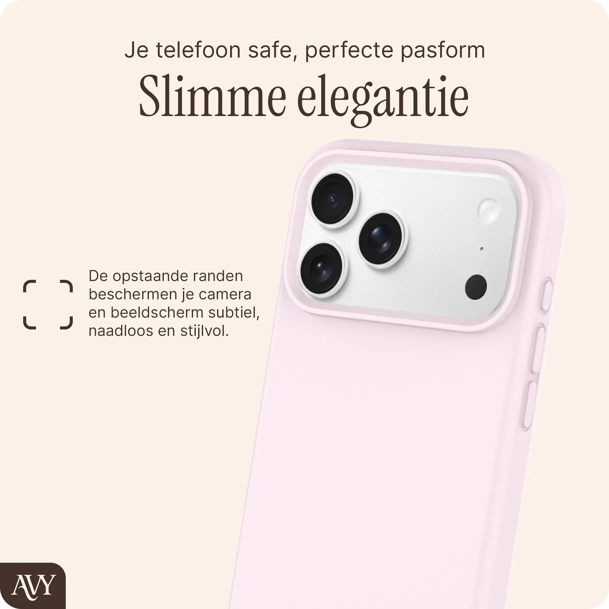 AVY Apple iPhone 18 Pro Max Hoesje Liquid Silicone met MagSafe Roze afbeelding 9