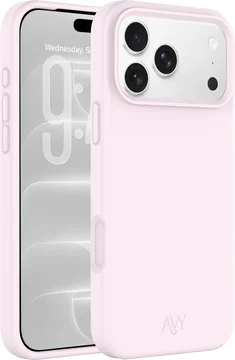 AVY Apple iPhone 18 Pro Max Hoesje Liquid Silicone met MagSafe Roze