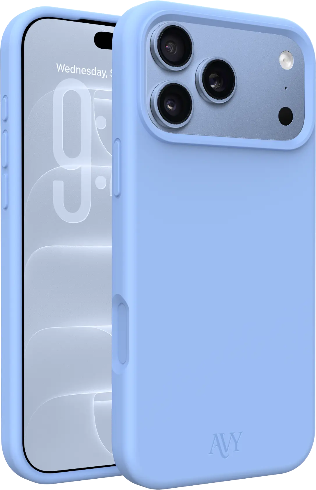 AVY Apple iPhone 18 Pro Max Hoesje Liquid Silicone met MagSafe Blauw afbeelding 1