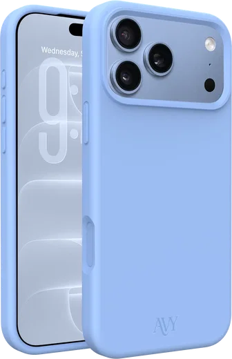 AVY Apple iPhone 18 Pro Max Hoesje Liquid Silicone met MagSafe Blauw afbeelding 1