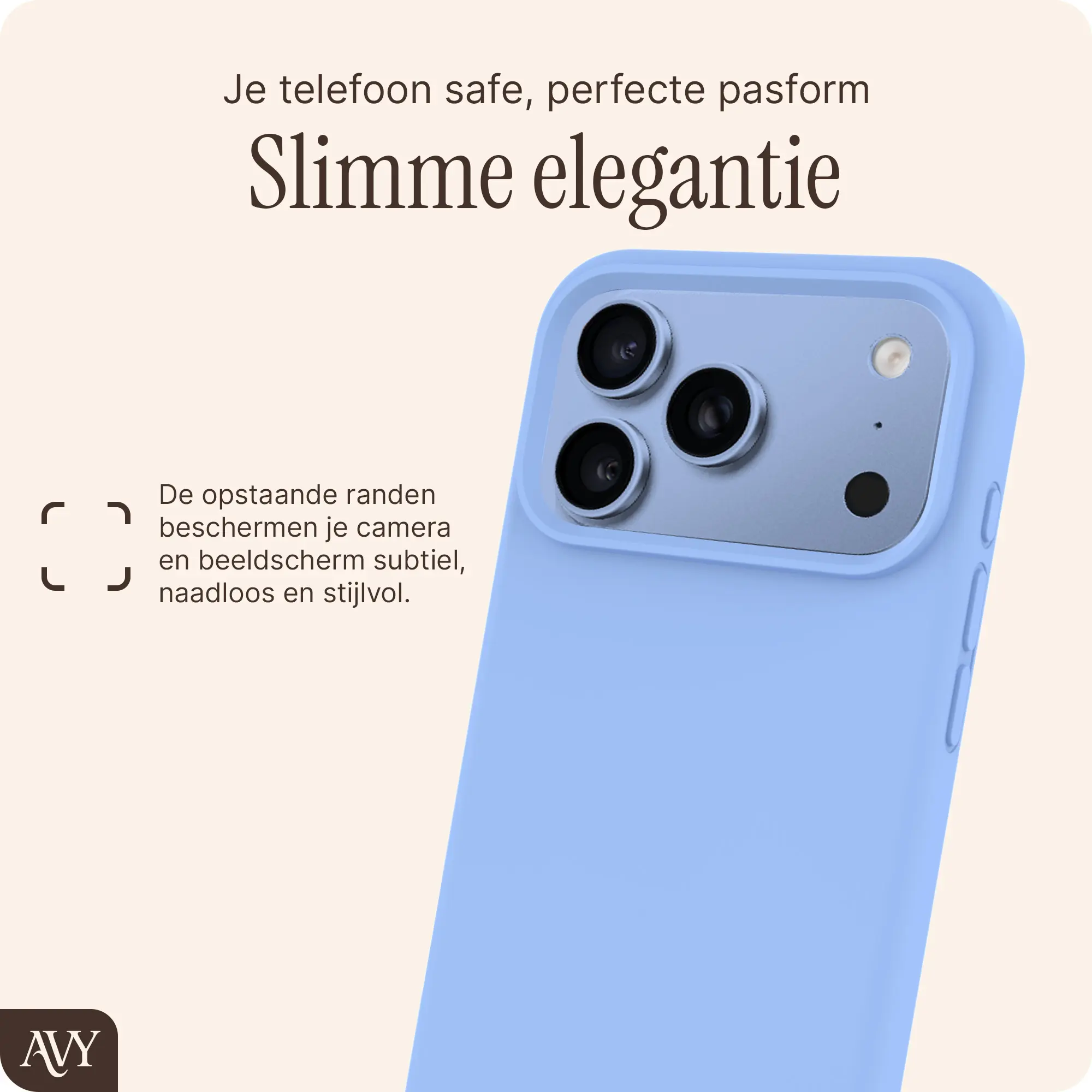 AVY Apple iPhone 18 Pro Max Hoesje Liquid Silicone met MagSafe Blauw afbeelding 5