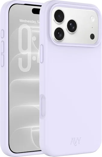 AVY Apple iPhone 18 Pro Max Hoesje Liquid Silicone met MagSafe Paars afbeelding 1