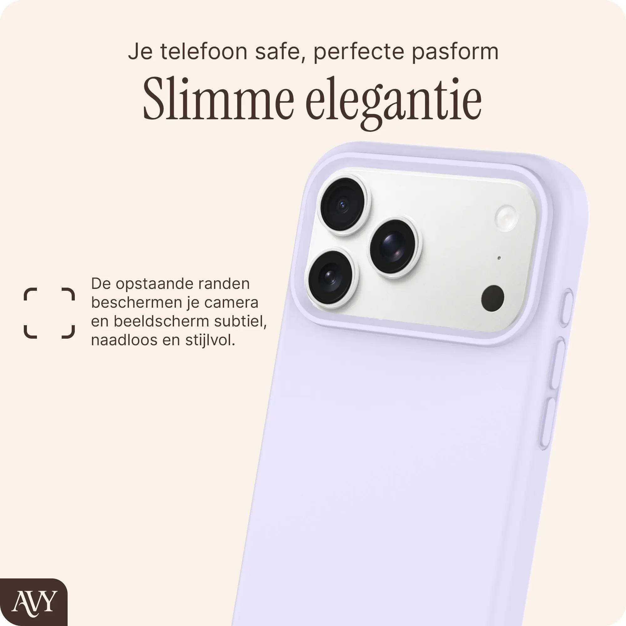 AVY Apple iPhone 18 Pro Max Hoesje Liquid Silicone met MagSafe Paars afbeelding 9