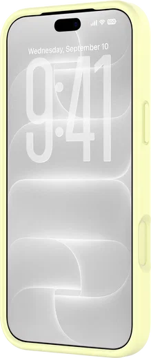 AVY Apple iPhone 18 Pro Max Hoesje Liquid Silicone met MagSafe Butter Yellow afbeelding 15