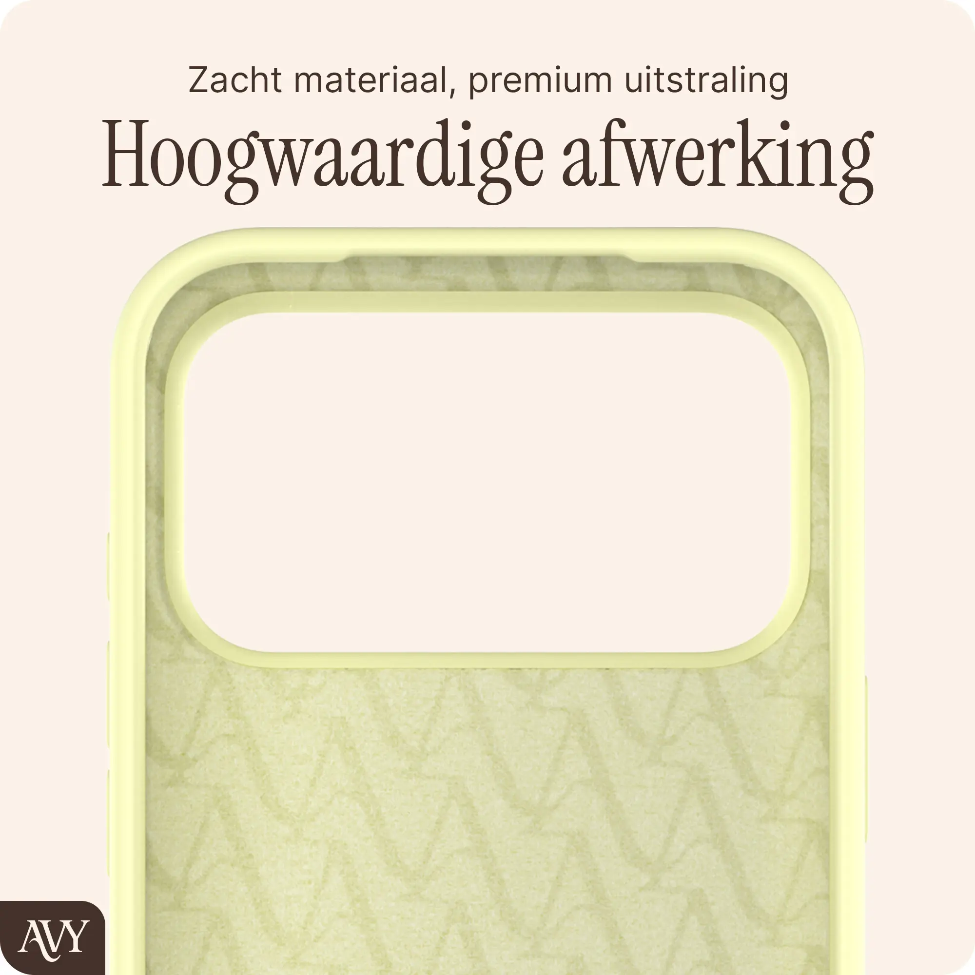 AVY Apple iPhone 18 Pro Max Hoesje Liquid Silicone met MagSafe Butter Yellow afbeelding 10