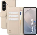 Rosso Element Modern Samsung Galaxy S26 FE Hoesje Book Case Wallet Beige