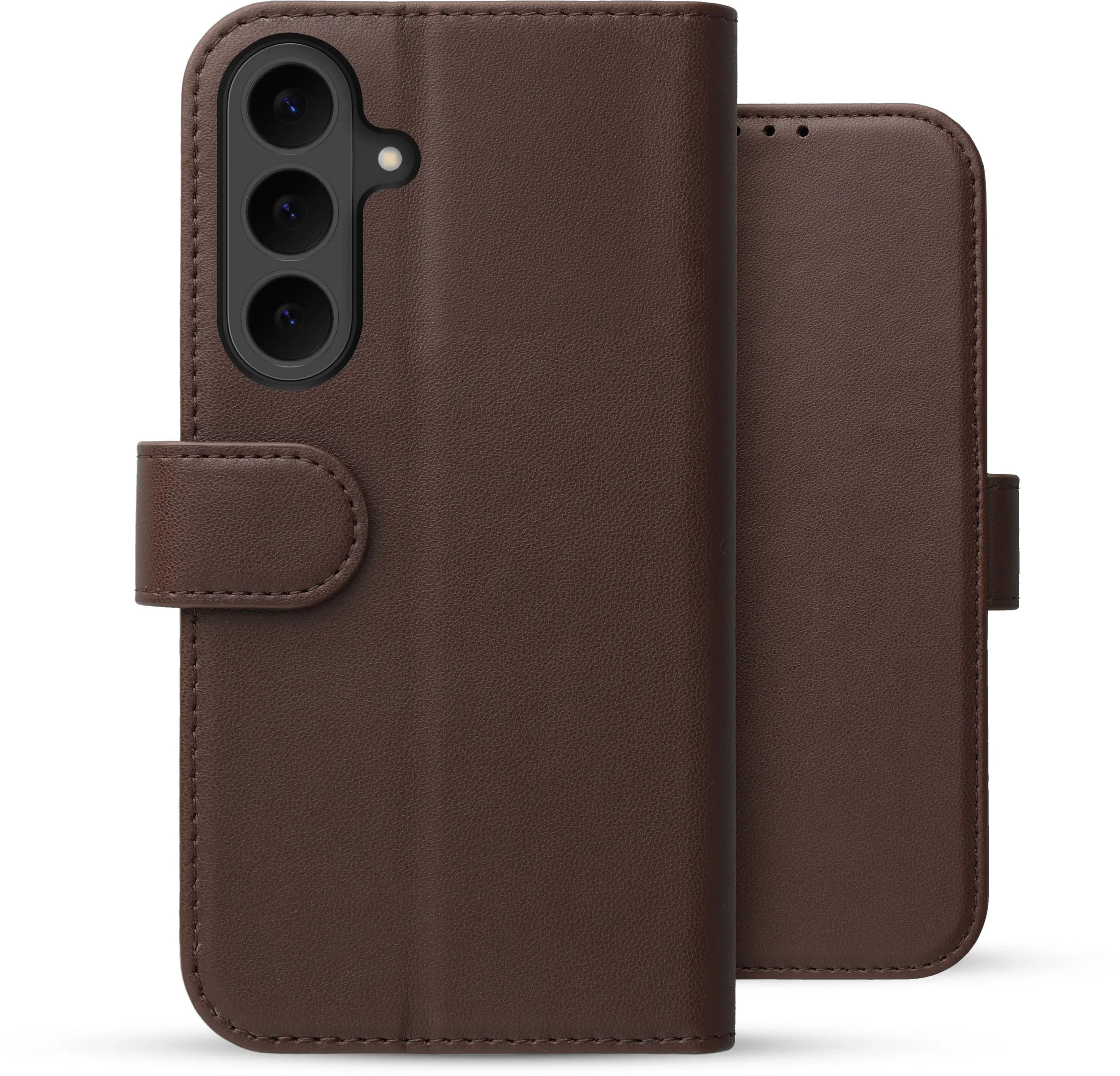 Rosso Element Modern Samsung Galaxy S26 FE Hoesje Book Case Wallet Bruin afbeelding 4
