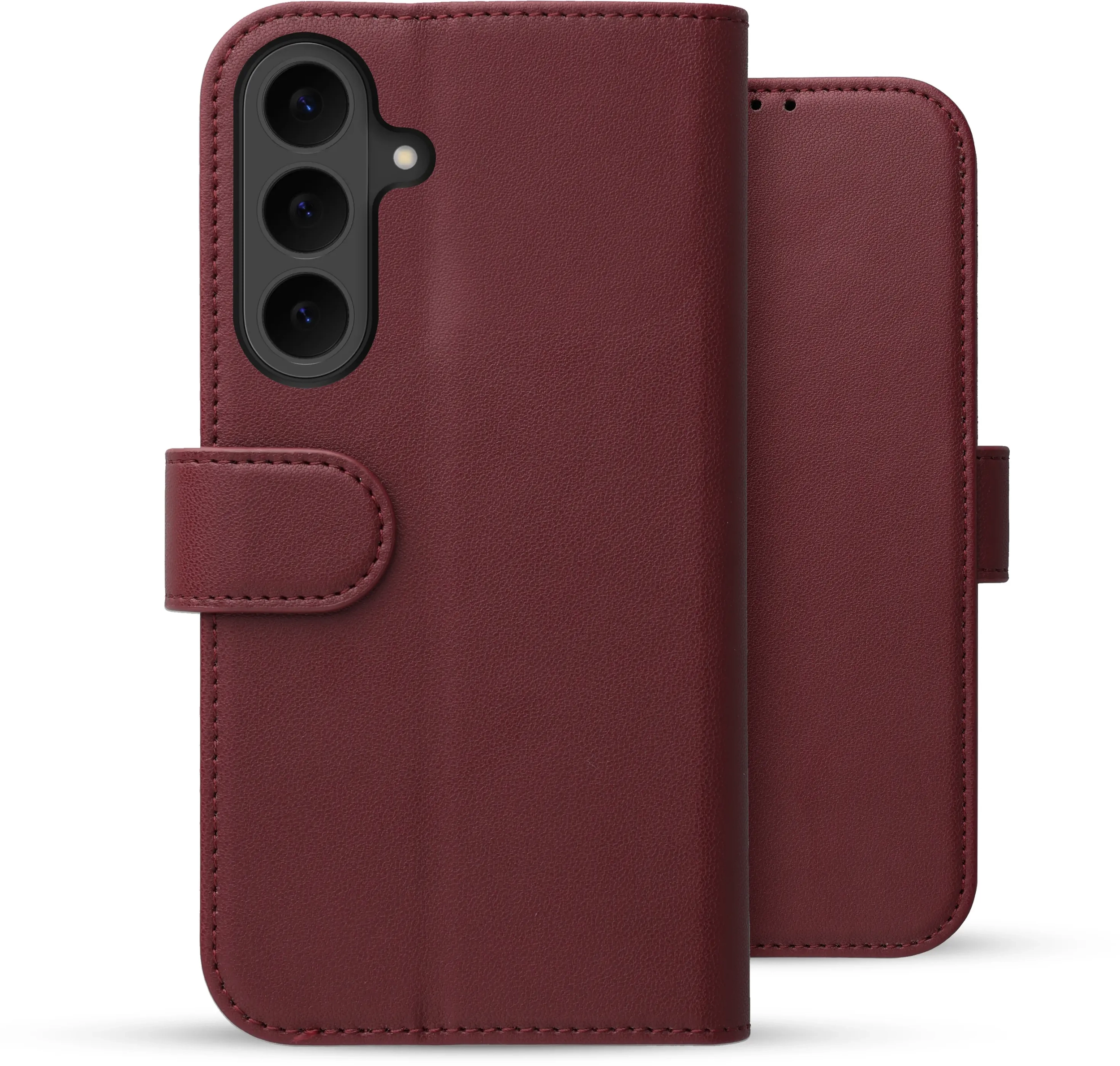 Rosso Element Modern Samsung Galaxy S26 FE Hoesje Book Case Wallet Burgundy afbeelding 4