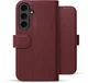 Rosso Element Modern Samsung Galaxy S26 FE Hoesje Book Case Wallet Burgundy afbeelding 4