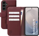 Rosso Element Modern Samsung Galaxy S26 FE Hoesje Book Case Wallet Burgundy