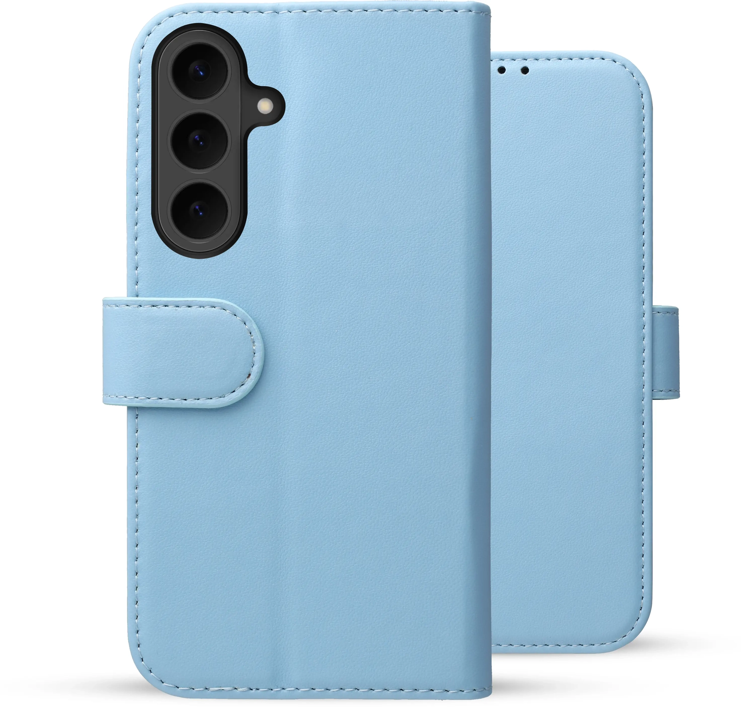 Rosso Element Modern Samsung Galaxy S26 FE Hoesje Book Case Wallet Licht Blauw afbeelding 4