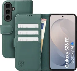 Rosso Element Modern Samsung Galaxy S26 FE Hoesje Book Case Wallet Licht Groen afbeelding
