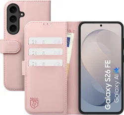 Rosso Element Modern Samsung Galaxy S26 FE Hoesje Book Case Wallet Roze afbeelding