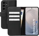 Rosso Element Modern Samsung Galaxy S26 FE Hoesje Book Case Wallet Zwart