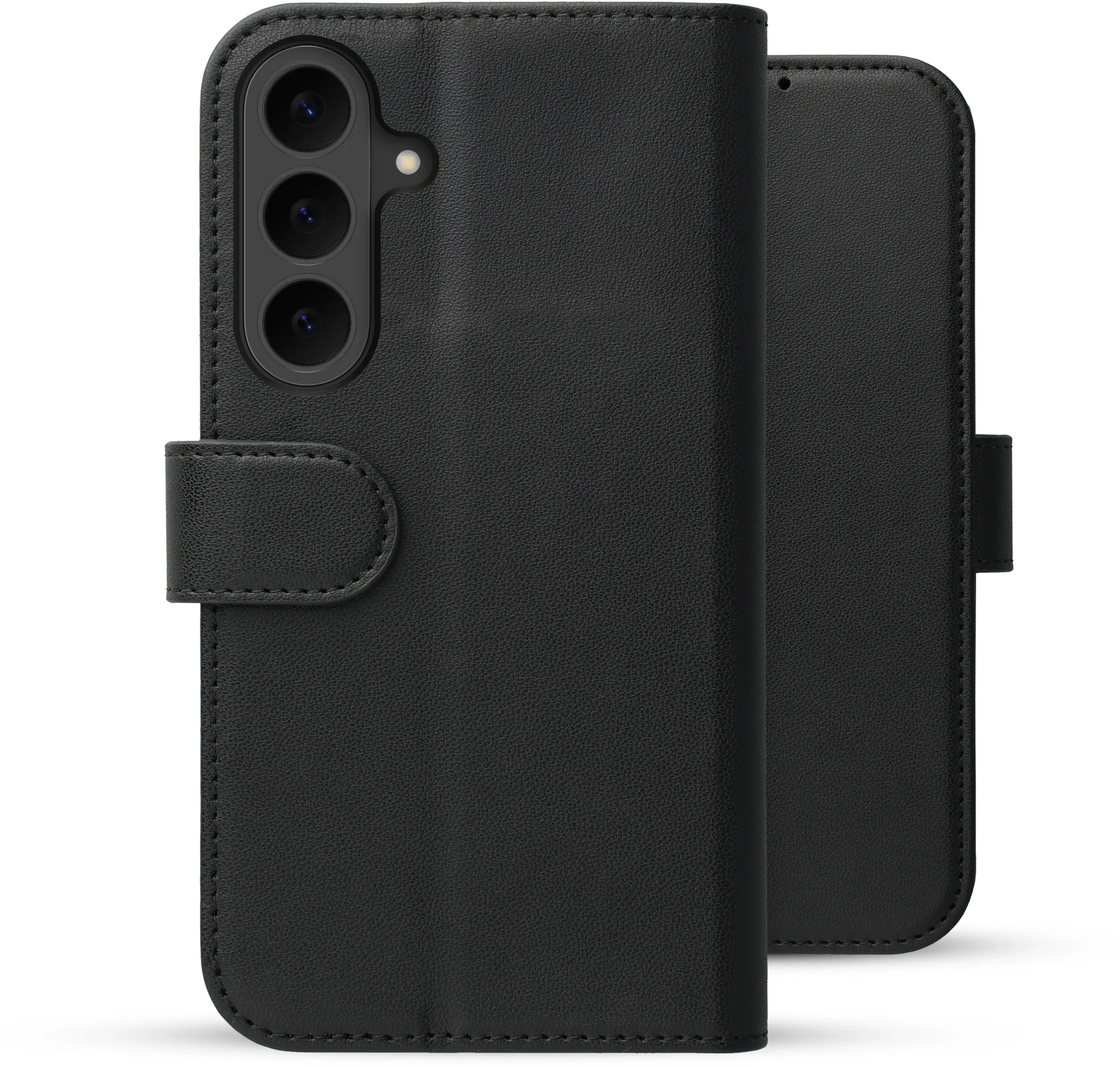 Rosso Element Modern Samsung Galaxy S26 FE Hoesje Book Case Wallet Zwart afbeelding 4