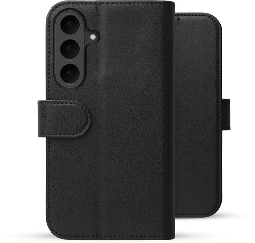 Rosso Element Modern Samsung Galaxy S26 FE Hoesje Book Case Wallet Zwart afbeelding 4
