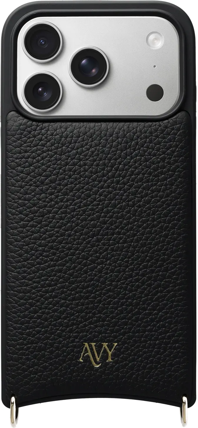 AVY Apple iPhone 18 Pro Hoesje met Koord Haakjes MagSafe Leer Zwart afbeelding 12