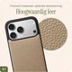 AVY Apple iPhone 18 Pro Hoesje met Koord Haakjes MagSafe Leer Beige afbeelding 7