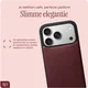 AVY Apple iPhone 18 Pro Hoesje met Koord Haakjes MagSafe Leer Burgundy afbeelding 9
