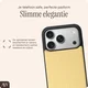 AVY Apple iPhone 18 Pro Hoesje met Koord Haakjes MagSafe Leer Croco Geel afbeelding 9